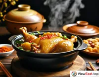 During traditional festivals in Yunnan, every household prepares Yunnan steam pot chicken. In the lively atmosphere, steam pot chicken becomes a delicious dish for people to celebrate festivals, conveying happiness and joy.