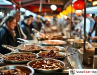  In the winter of Beijing, a street vendor pushes a cart with liver stir-fry that emits an inviting steam.