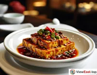 Homemade Mapo Tofu fills the home with spicy aroma, as family members gather for a satisfying meal.