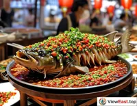 At a food festival, Hunan spicy fish head draws the attention and taste buds of food enthusiasts.