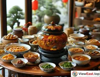 During Fujian's traditional festivals, a family gathers around a table with a newly opened pot of Buddha Jumps Over the Wall, symbolizing reunion and abundance.