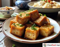At a family gathering in Hunan, a plate of homemade stinky tofu becomes the focus of the table, with everyone sharing this unique local flavor.