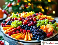 At a festive family gathering, vibrant and flavorful fruit platters become the children's favorite, adding to the holiday cheer.