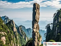 The spectacular sight of the Giant Python Exiting the Mountain in Sanqingshan