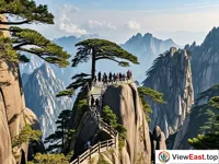 The perilous beauty of the Start Believing Peak at Huangshan.