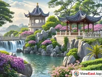 The Jiangnan scenery of Shuzhuang Garden on Gulangyu Island.