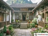 The homely atmosphere of Ji Gong's former residence at Tiantai Mountain.