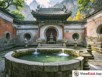 The birthplace of Taoism at the Grinding Needle Well on Mount Wudang.