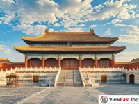The grand spectacle of the Meridian Gate in the Forbidden City.