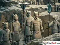 The Third Pit of the Terracotta Army, a mysterious command center.