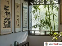 The Calligraphy and Painting Gallery of Tianyi Pavilion in Ningbo, where the fragrance of ink and the shadows of bamboo harmonize.