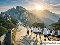 The prologue of the Mount Taishan Sacrificial Ceremony showcases the natural beauty and cultural heritage of Mount Tai.