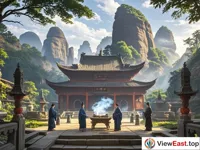 The Zhengyi Temple of Longhu Mountain, a mysterious place for Taoist rituals.