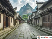 The Shangren Ancient Town of Longhu Mountain, a mark of history.