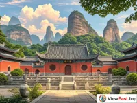 The Tianshi Mansion of Longhu Mountain, a place of Taoist cultural heritage.