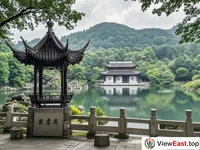 The garden of Changsha Yue Lu Academy, a tranquil place for academia. 