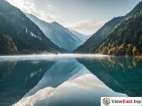 The dreamy reflections of Jiuzhaigou's Mirror Sea, a tranquil canvas of nature.