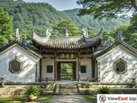The ancient charm and tranquility of Lushan's White Deer Grotto Academy.