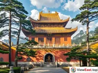 Tranquil Huacheng Temple of Jiuhua Mountain