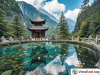 Tranquil Reflections at Xiangchi Pool