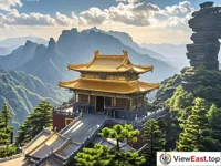 Tranquil Golden Light of Hu Guo Temple