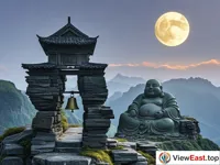 Moonlit Buddha Image on Old Summit