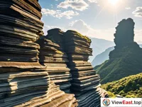 The Time-Honored Textures of the Wanjuanshu Cliff at Fanjing Mountain.