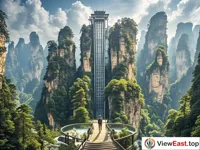 Majestic View from Bailong Elevator