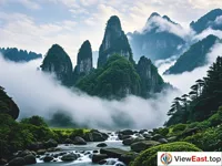 Misty Bijia Mountain of Jinggangshan