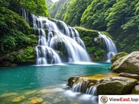 Clear Waterfall Cluster of Longtan