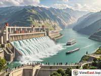 Grand View from Tanziling of Three Gorges Dam