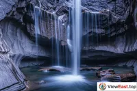 Silent Heart Rock Waterfall