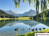 Tranquil Lake View of Fairy Mountain