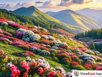 Colorful Rhododendron Sea on Fairy Mountain