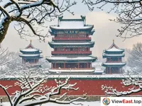 Snowy Scene of Tengwang Pavilion