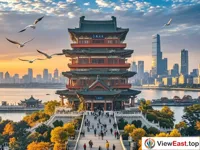 Sunset Glow over Tengwang Pavilion