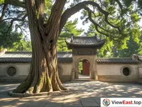 Sunlight and Shadows at Songyang Ancient Cyp