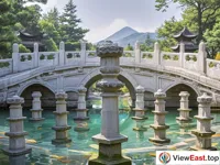 Unique Design of Fish Pond Flyover