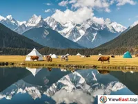 Tranquil Lake at Yulong Snow Mountain