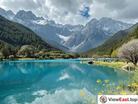 Serene Blue Moon Valley at Yulong Snow