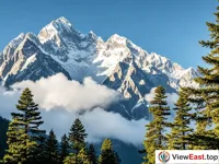 Snow-capped Peak and Sea of Clouds
