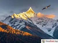 Sunrise over Meili Snow Mountain Tranquil and Majestic Scenery