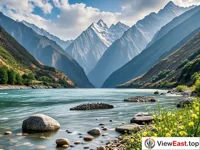 Entrance to the Yarlung Zangbo Grand Canyon Lush and Clear