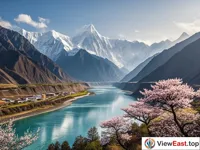 Stunning View of Namjagbarwa from Zhi Bai Village