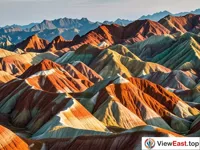 Mythical Dragon at Zhangye Danxia Fiery and Diverse