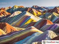Vibrant Danxia Colors at Zhangye's Brocade Terrace
