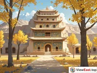 Autumn at Dunhuang Mogao Caves, Vivid Murals