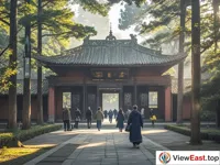 Serene Morning at Wuhou Shrine