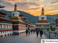 Solemn Serenity of Ta'er Monastery at Dusk