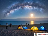 Starry Night over Qinghai Lake